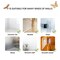 48 Pieces 3D Butterfly Wall Decor, 4 Styles 3 Sizes, Removable Metallic Wall Sticker Room Mural Decals for Kids Bedroom Nursery Classroom Party Decoration Wedding Decor DIY Gift (Rose Gold)